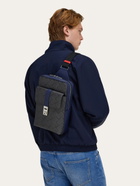 Ferragamo Mens Single-strap backpack - Citymatch Capsule in Blue