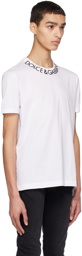 Dolce & Gabbana White Bonded T-Shirt