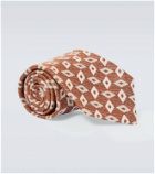 Kiton Silk and linen tie