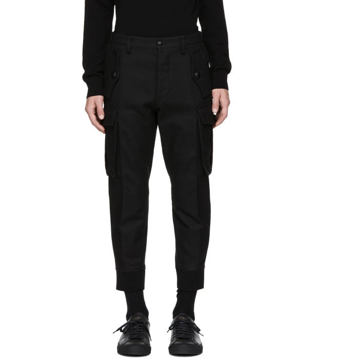 Photo: Dsquared2 Black Military Sexy Cargo Pants