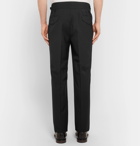 Rubinacci - Manny Pleated Virgin Wool and Mohair-Blend Trousers - Men - Black