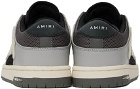 AMIRI Gray & Off-White Skel Top Low Sneakers
