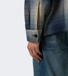 RRL Plaid wool twill shirt