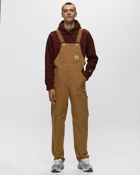 Carhartt Wip Bib Overall Brown - Mens - Casual Pants