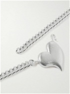 Seb Brown - Fat Heart Recycled Silver Necklace