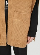 Knit Hooded Cape in Camel