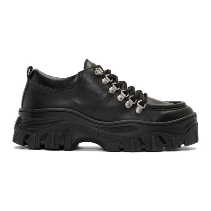 Photo: MSGM Black Chunky Double Sole Sneakers