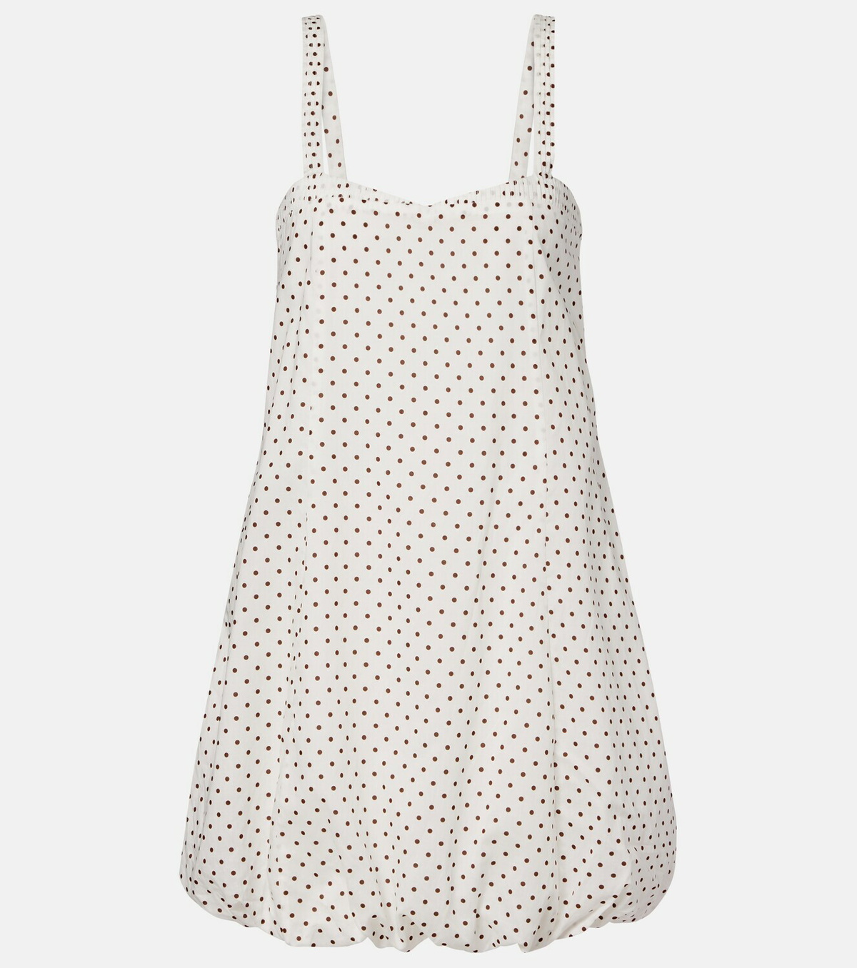 Posse Sky polka-dot balloon minidress