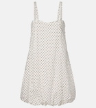 Posse Sky polka-dot balloon minidress