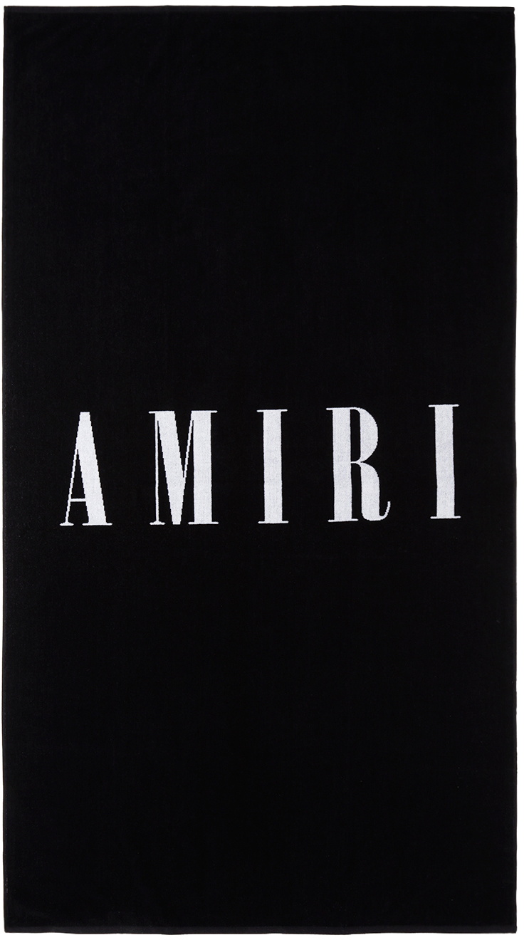 AMIRI Black Small Logo Towel Amiri