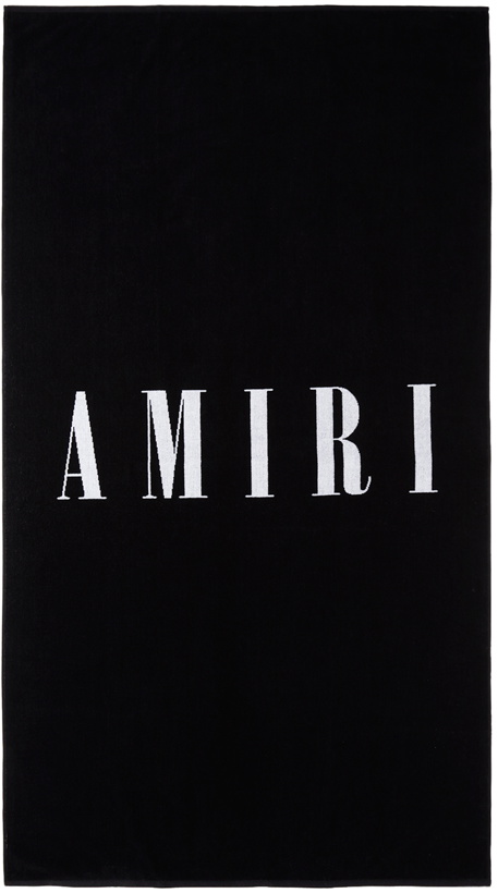 Photo: AMIRI Black Small Logo Towel