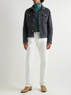 TOM FORD - Slim-Fit Cotton-Blend Twill Jacket - Blue