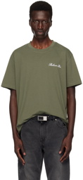 Balmain Khaki 'Balmain Signature' T-Shirt