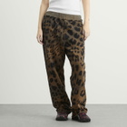 Aries Women's Leopard Tie Dye Straight Sweatpant in Multi