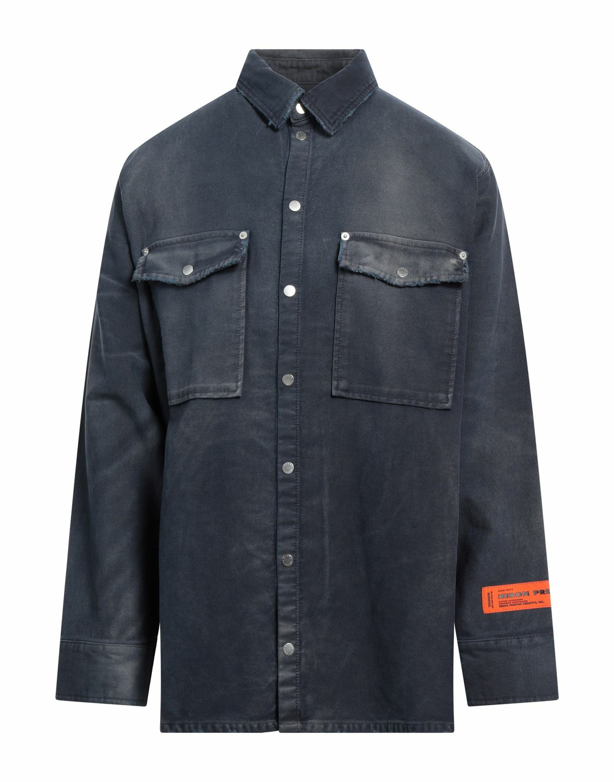 Heron Preston Mens Shirt Slate in Blue