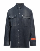 Heron Preston Mens Shirt Slate in Blue
