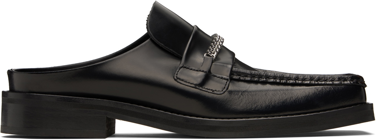 Martine Rose Black Square Toe Mules