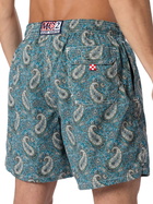MC2 Saint Barth Man Mid-length Gustavia Swim-shorts With Cashmere Print