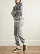 Noah - Core Tapered Logo-Embroidered Cotton-Jersey Sweatpants - Gray