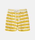 The Upside Goldie Malik cotton crochet shorts