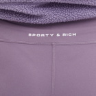 Sporty & Rich Women's SR Bold High Waisted Leggings in Eggplant