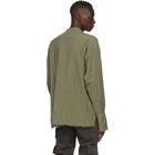 Greg Lauren Green Striped Army Shirt