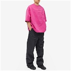 Valentino Men's Nylon One Stud Heavy T-Shirt in Pink Pp