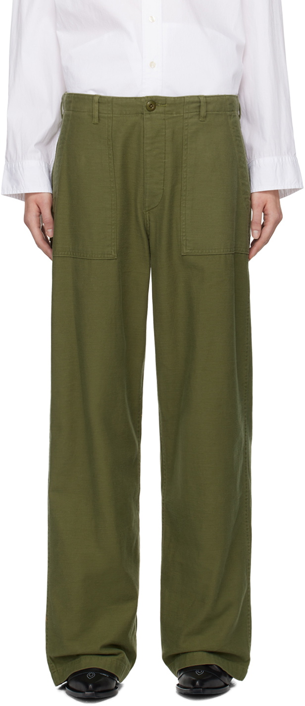 R13 Green Utility Trousers R13