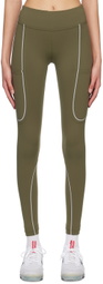 Outdoor Voices Green Drawstring 7/8 Leggings