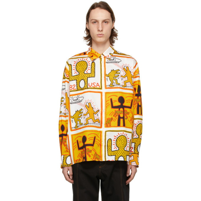 Photo: Etudes White Keith Haring Foundation Edition Illusion Shirt