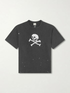 OrSlow - Vintage Fade Printed Paint-Splattered Cotton-Jersey T-Shirt - Black