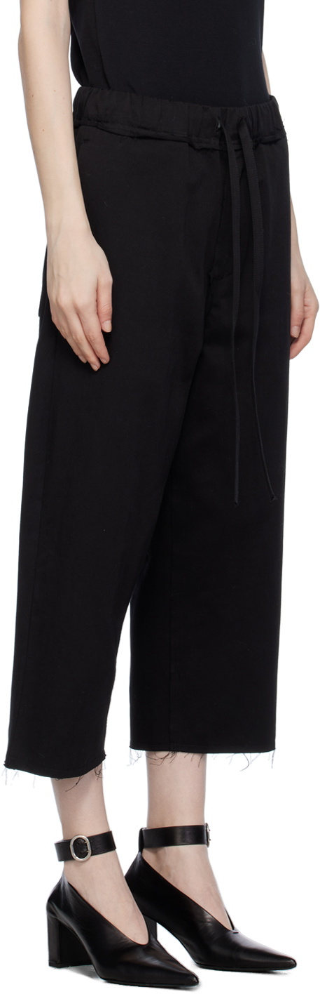 AIREI Black Drawstring Trousers