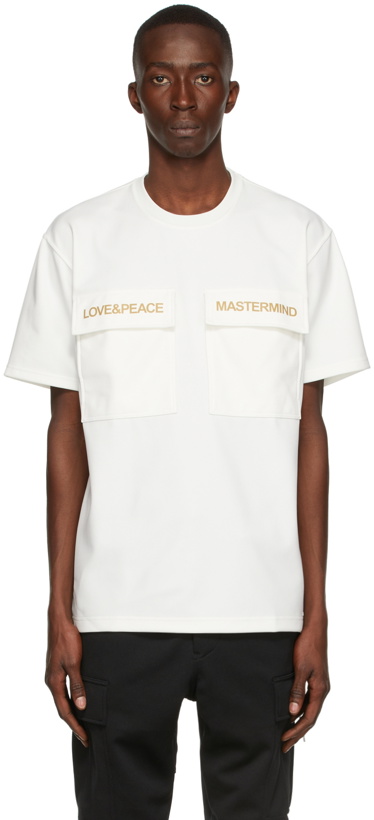 Photo: mastermind WORLD White 2 Pockets T-Shirt