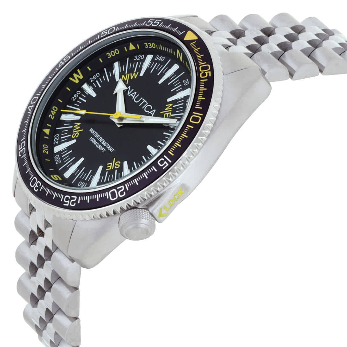 Nautica Vintage Quartz Black Dial Mens Watch Box Set NAPNVF303