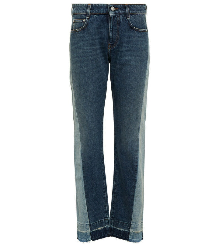 Photo: Stella McCartney Spliced mid-rise straight jeans