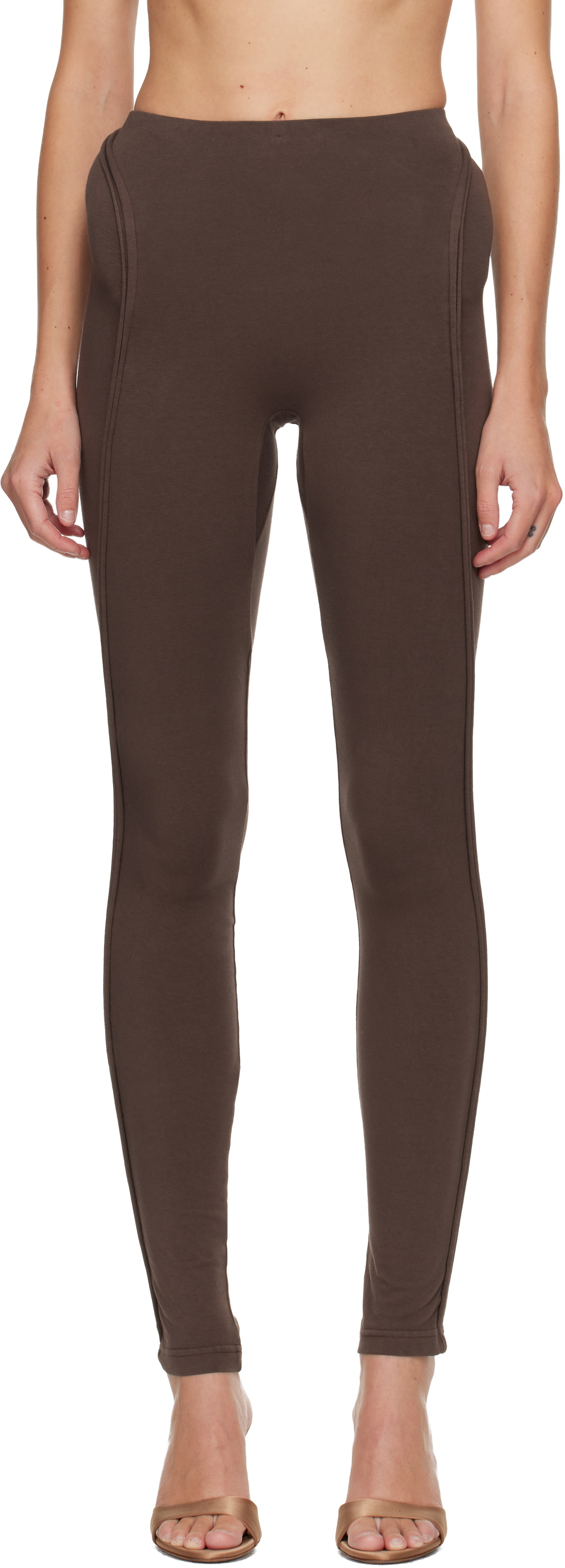 Ottolinger Brown Sculpted Hip Leggings
