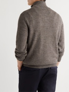 De Bonne Facture - Alpaca and Wool-Blend Half-Zip Sweater - Gray