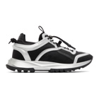 Givenchy Black and Silver Spectre Cage Runner Sneakers