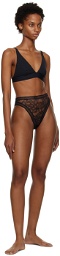 Wolford Black Nets & Roses Briefs