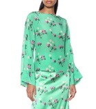 BERNADETTE Gemma floral silk top