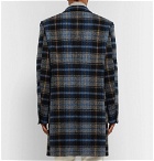 CALVIN KLEIN 205W39NYC - Pendleton Oversized Checked Virgin Wool Overcoat - Men - Blue