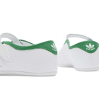 Adidas Women's Stan Smith Lo Ballet Sneaker in Ftwr White/Ftwr White/Green