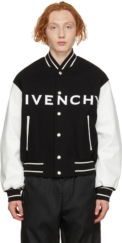 Photo: Givenchy Black & White Varsity Jacket