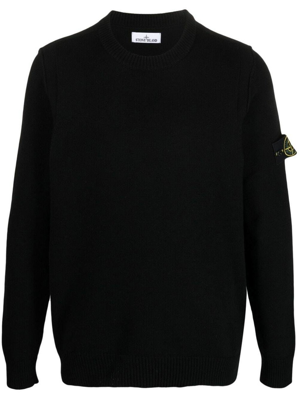 Photo: STONE ISLAND - Wool Crewneck Sweater