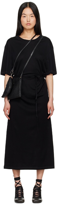 Photo: LEMAIRE Black Belted Midi Dress