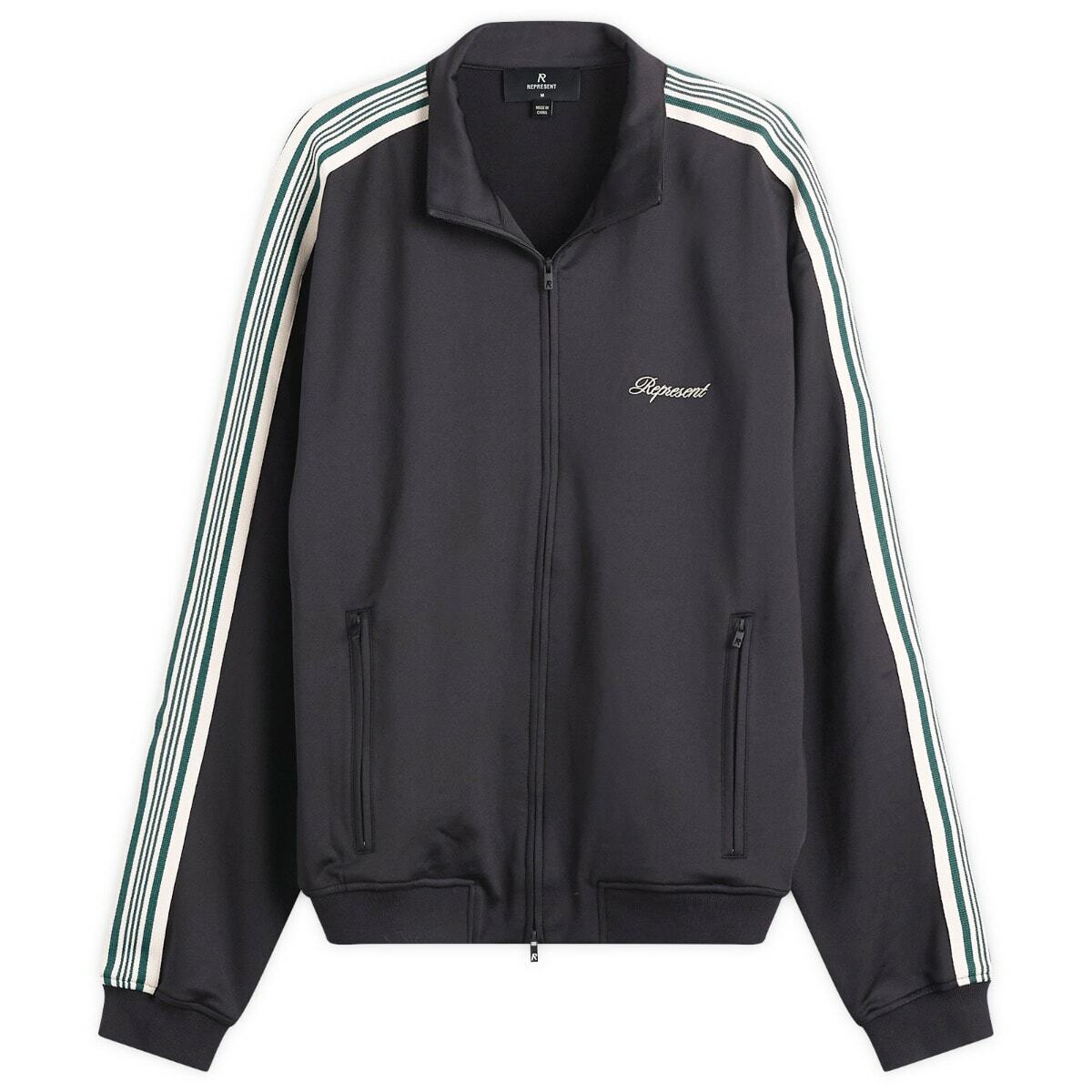 Represent Men's Taped Track Jacket in Jet Black