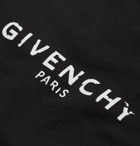 Givenchy - Distressed Logo-Print Loopback Cotton-Jersey Sweatshirt - Men - Black