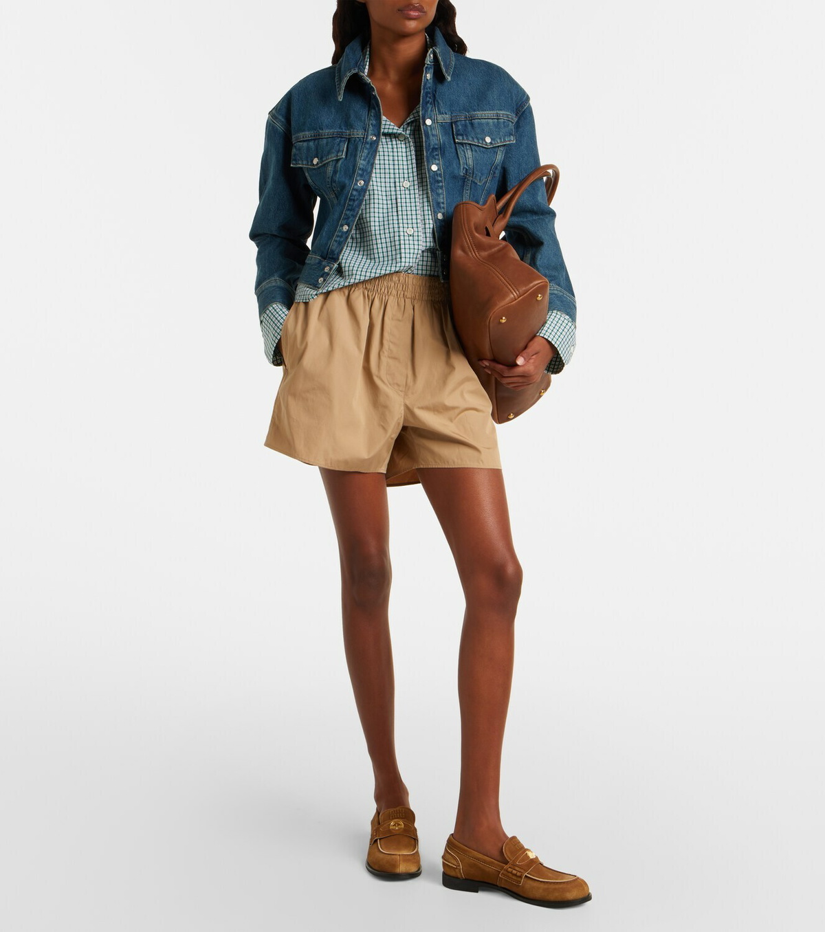 Wardrobe.NYC Cropped denim jacket