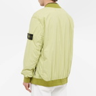 Stone Island Men's Nylon-Tc Bomber Jacket in Light Green