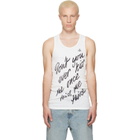 Vivienne Westwood White 'Kiss Me Twice' Tank Top